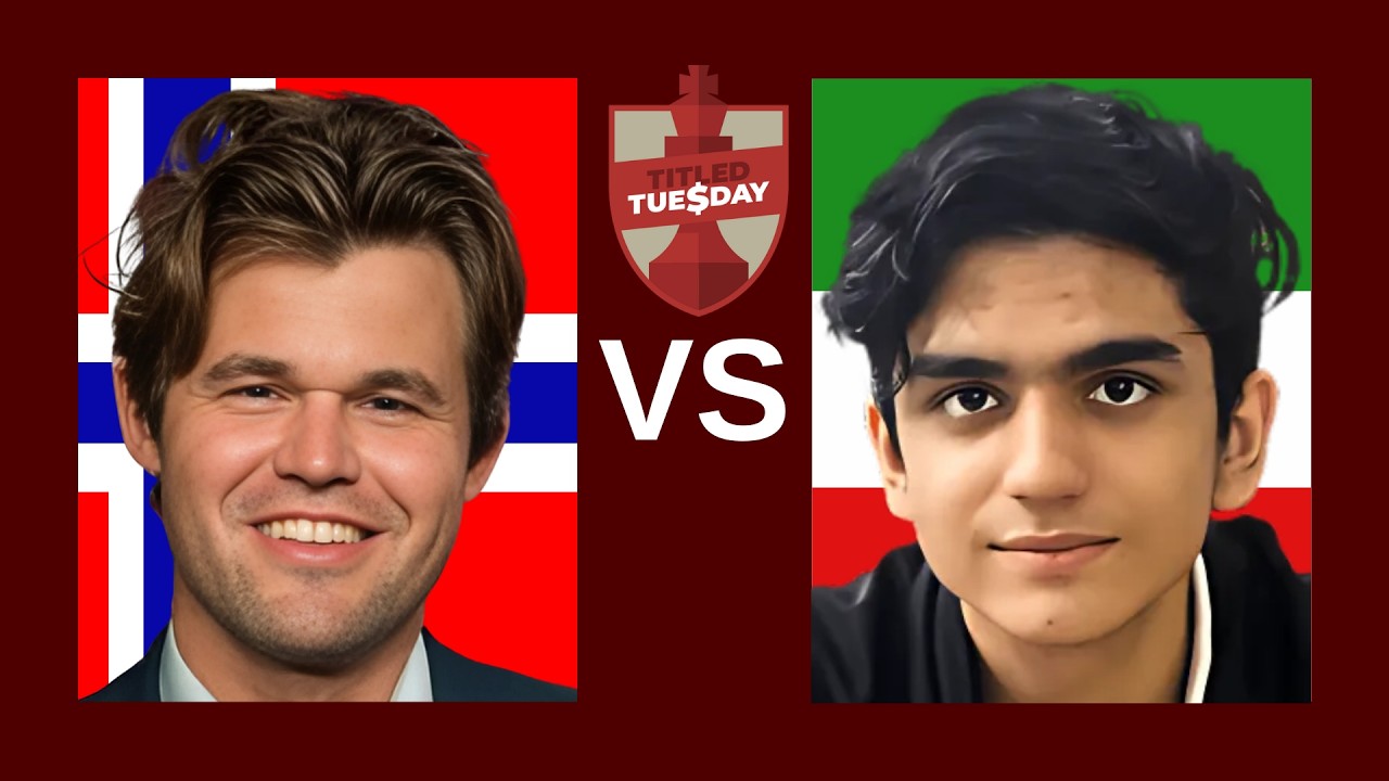 Magnus Carlsen vs Reza Mahdavi | Titled Tuesday | May 13, 2025 | Chess.com