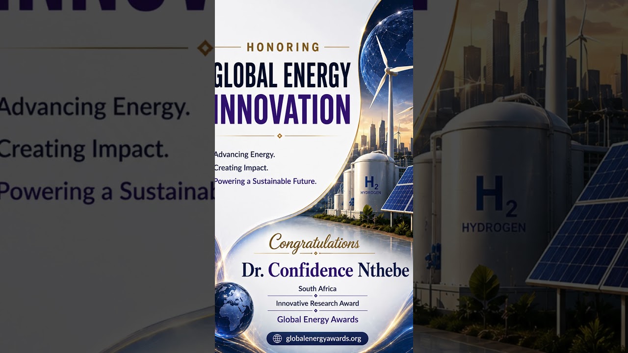 Dr.. Confidence Nthebe | Innovative Research Award | South Africa #worldresearchawards