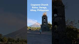 Cagsawa Church Ruins #cagsawachurchruins #daragaalbay #touristattractions