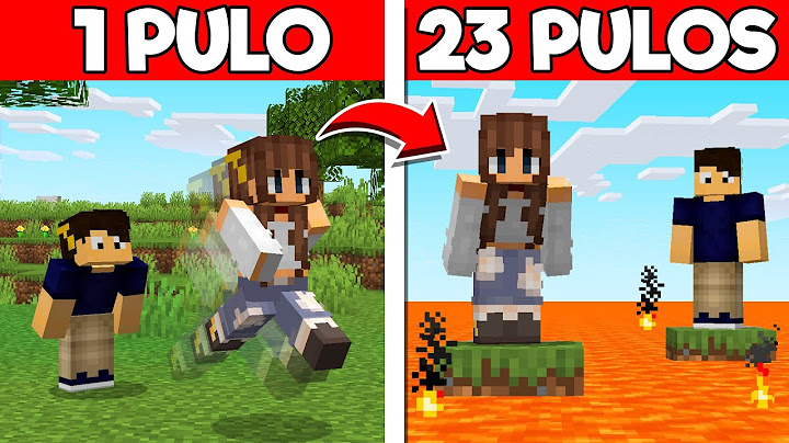 Minecraft mas se PULAR A LAVA SOBE!