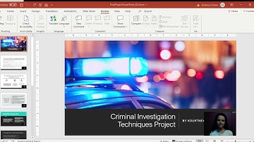Criminal Investigation Techniques PowerPoint By Kourtney Cintron