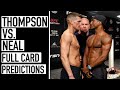 UFC Fight Night: Thompson vs. Neal Full Card Predictions