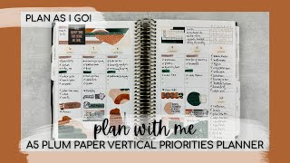 PLAN WITH ME | FUNctional planning in my undated A5 plum paper vertical priorities | week of 3•6-12