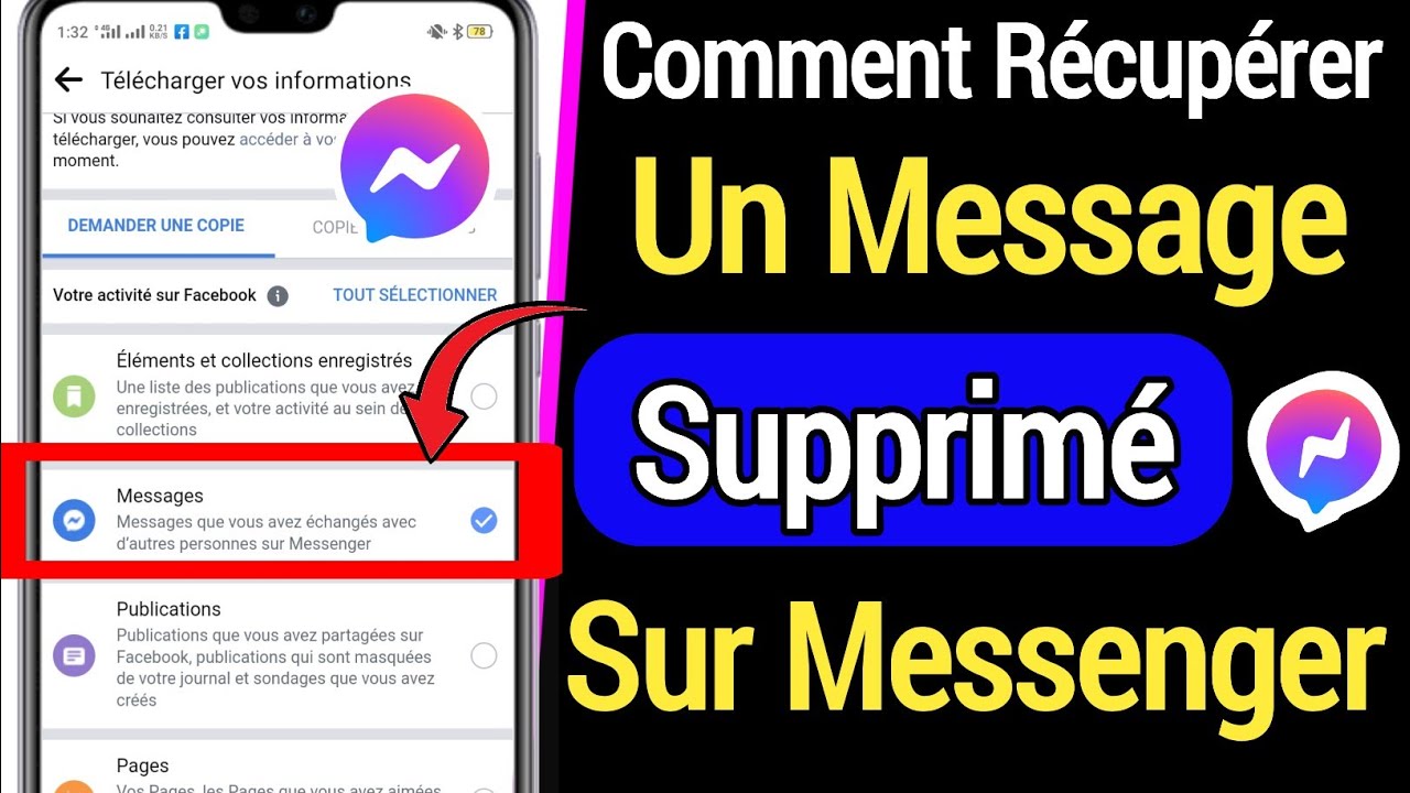 Comment récupérer un message supprimé sur Messenger (2022) || Récupérer