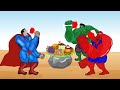 Spiderman, Hulk, Superman & Batman Family vs Radiation Monster | Dead Return Secret!