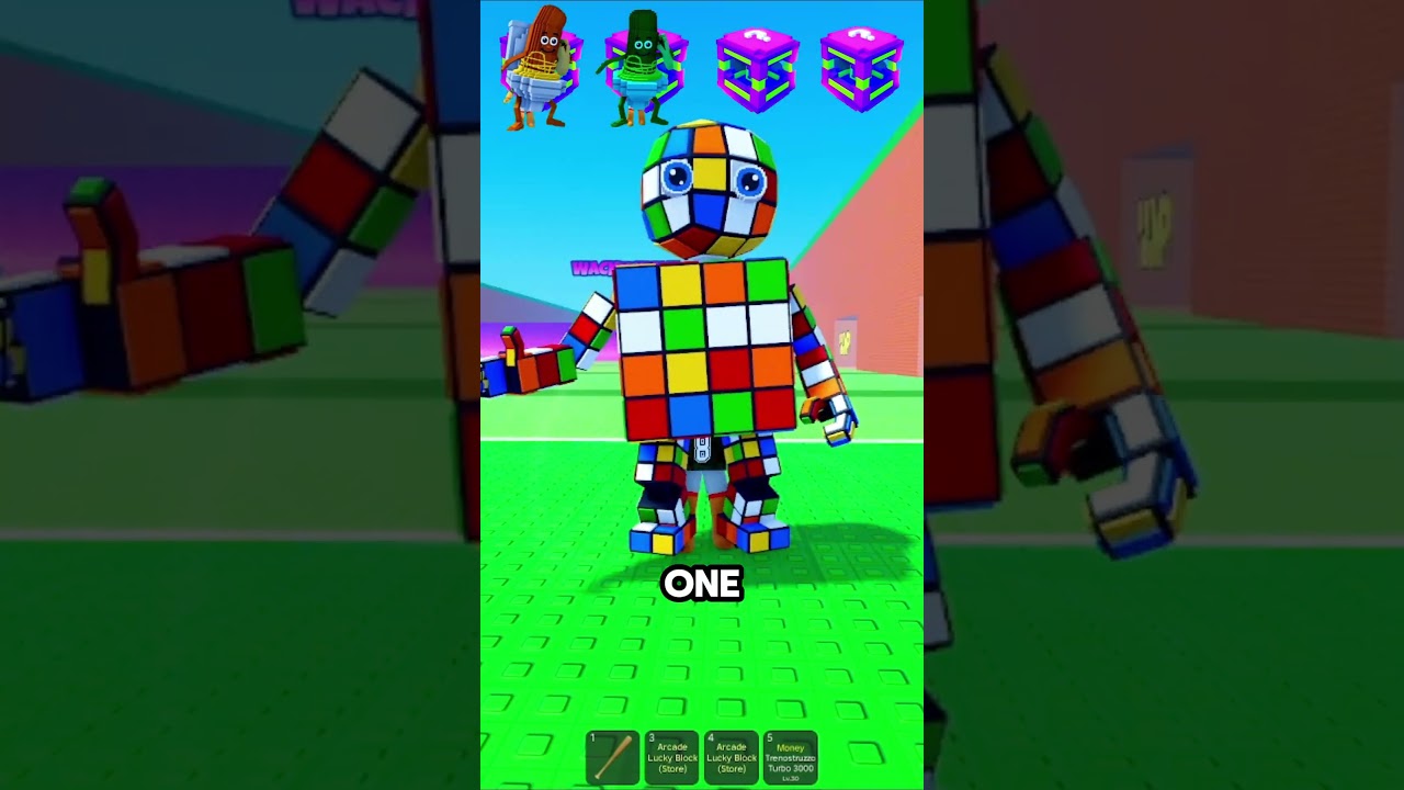 New Arcade Lucky Block 😱 Escape Tsunami For Brainrots!