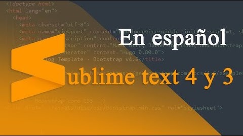 sublime Text 4 Como cambiar el idioma a español
