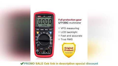 UNI-T Digital Multimeter UT139C NCV Multimetro True RMS Temperature Tester Electrical Handheld AC DC