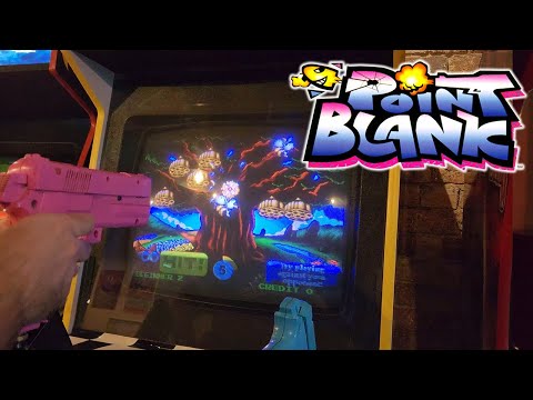 Playing A Point Blank Arcade Machine Arcade Cabinet Gameplay