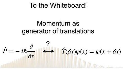 To The Whiteboard! - Momentum as generator of translations