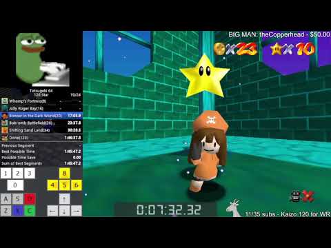 TOTSUGEKI 64 (Mayrio 64) - 120 Star Speedrun in 1:43:54