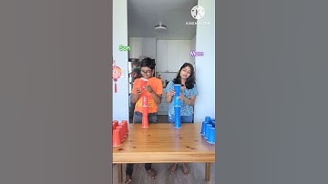 Tower Challenge 😱✨ #shorts #funny #games #shortvideo #familyfun