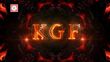 🔥Trending Fire Letters intro video editing Kinemastar KGF 2 Title intro video Editing trending