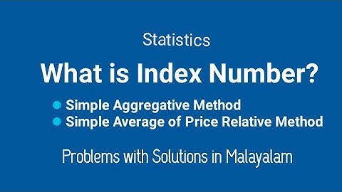 Index Number | Simple Aggregative Method |  Simple Average Relative Method