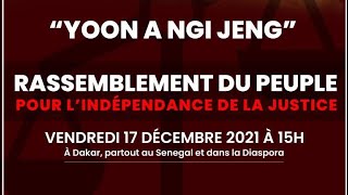 Rassemblement du Peuple I Ven 17 dec 2021 au Rond-point Vieux Sing Faye, Centenaire