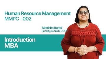 Introduction | Human Resource Management | MMPC 002 | MBA | India