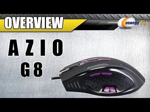 Azio G8 GM8200 13 Buttons 1 x Wheel USB Wired Laser 8200 dpi Gaming Class Mouse Overview - Newegg TV