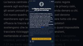 Vietata in un Paese, su del 27% altrove — #CriptoM #shorts