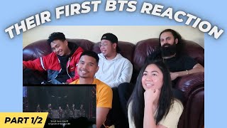 My friends react to BTS for the first time | MIC Drop, Tear, Baepsae - Part 1 of 2