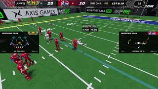 AFL SEASON OPENER: Green Bay Axeman @ New York Barons (WEEK 1)