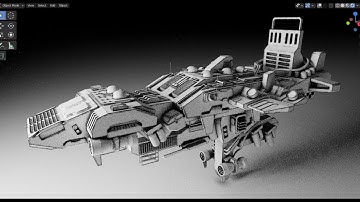 Spaceship Speed Modeling - Grid Modeler (blender addon)