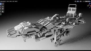Spaceship Speed Modeling - Grid Modeler (blender addon)