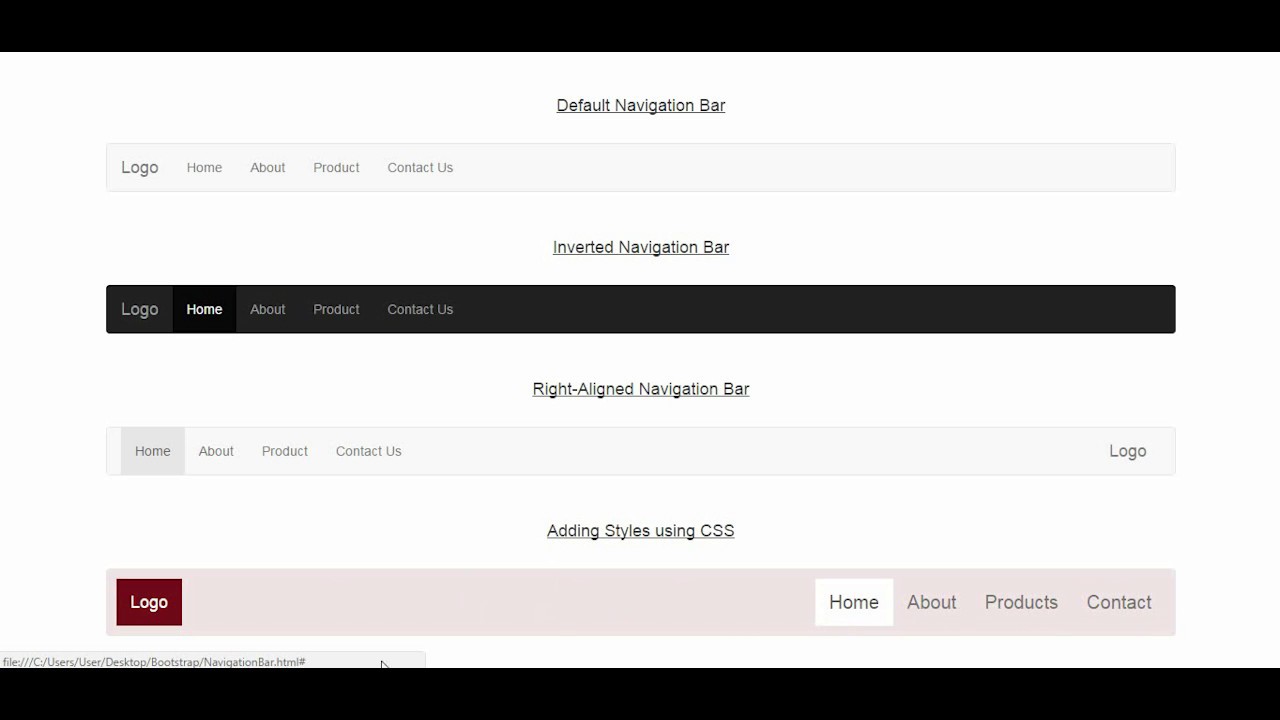 Actualizar 72+ imagen horizontal navigation bar bootstrap