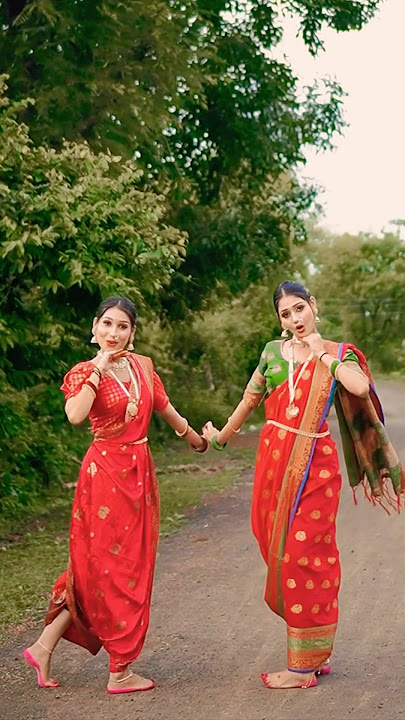 Pinga ga pori😍l Bajirao Mastani l trending dance cover by sisters #youtubeshorts #dance #viral