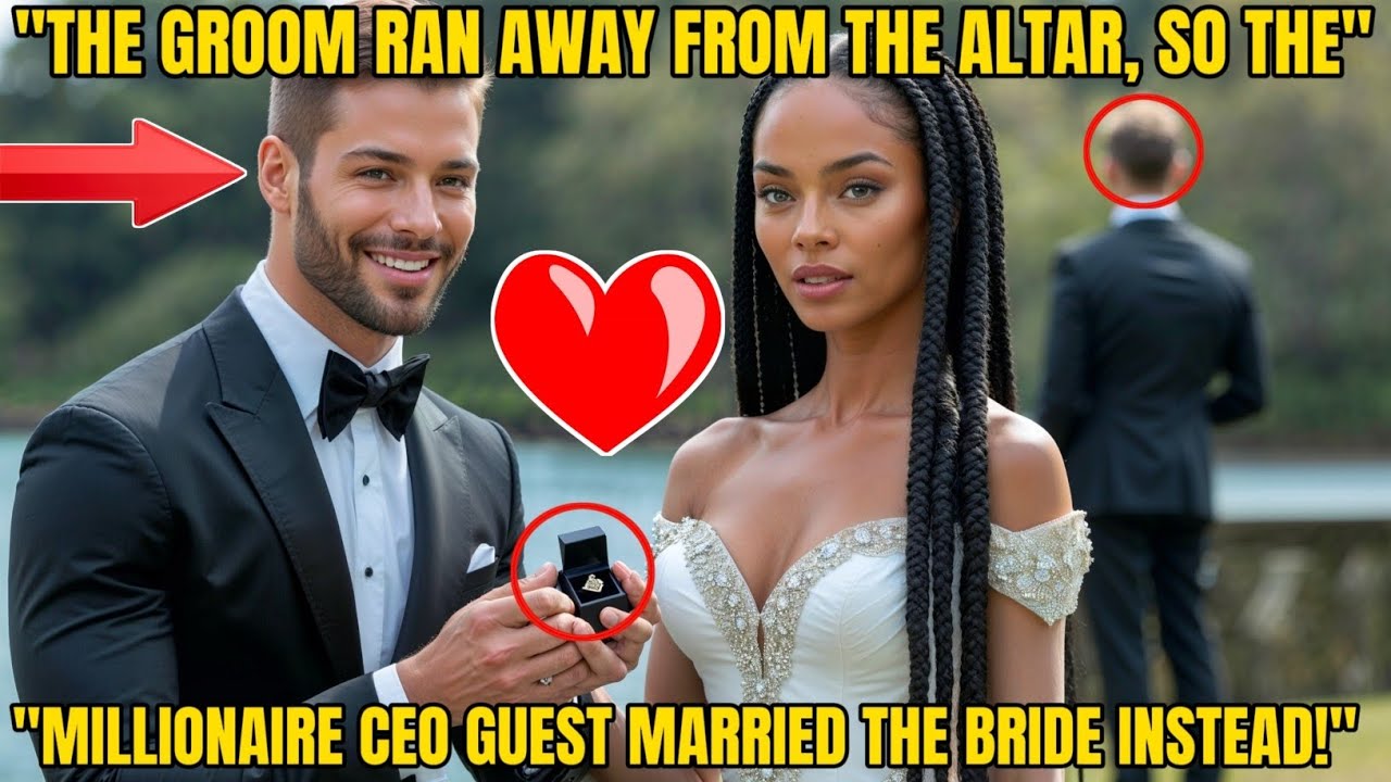 THE GROOM RAN AWAY FROM THE ALTAR, SO THE MILLIONAIRE CEO GUEST MARRIED THE BRIDE INSTEAD!