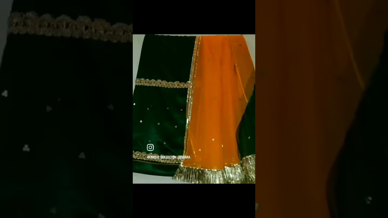 #traditional attire#royal #rajputi  hand work satin suit beautiful colour and luffy gota tari work