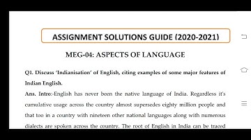 MEG 04 Ignou Solved Assignment 2020-21