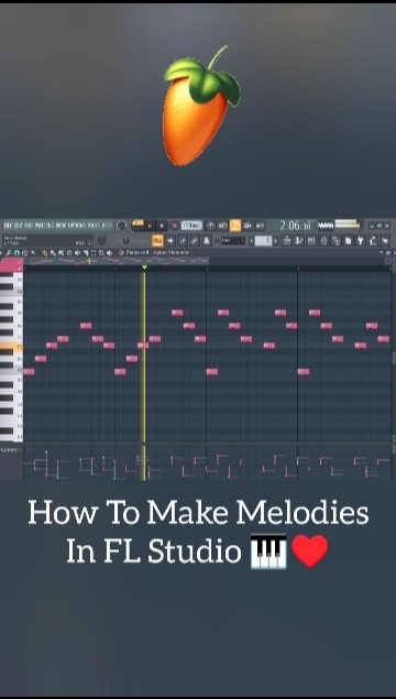 How To Make Melodies In FL Studio 🎹♥️ #shorts #tutorial - YouTube