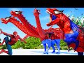 Spiderman Godzilla,King Ghidorah,Gigan I-Rex 🌍Jurassic World Evolution dinosaurs fight in snow ❄