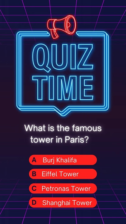 Guess the answer | what's the famous tower in Paris | Brainmaze Quizzes