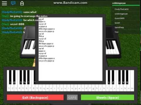 Roblox The Hanging Tree Covernotes In Description - faded roblox sheet music