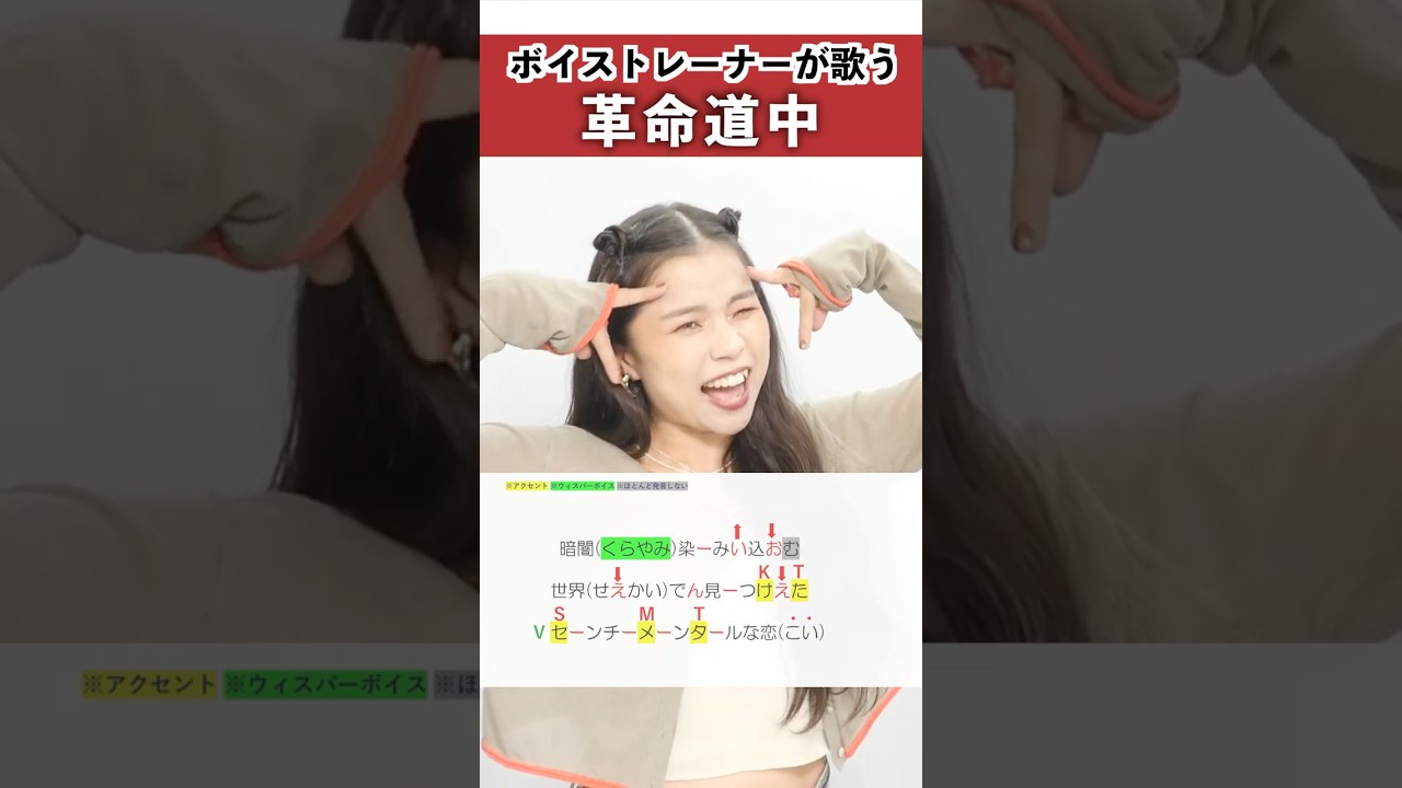 【ボイストレーナーが歌う】革命道中 / アイナ・ジ・エンド【シアーミュージック新宿・新宿西口校 翠】#shorts