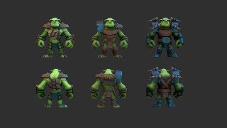 warlords of aternum game character - orc guardian screenshot 5