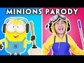 Funny moments of minions and friends  parody the story of minions and gru  woa parody