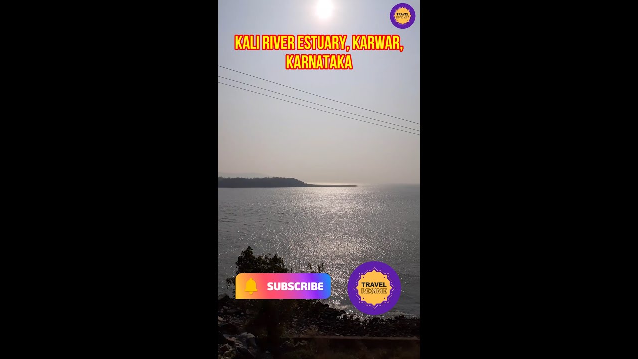 A wonderful view of Kali river estuary, Karwar, Kali river bridge, Karnataka, Karnataka coast