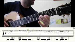 SEZEN AKSU TÜKENECEGİZ GİTAR SOLO TAB NOTA (%100 ORJİNAL) TUTORİAL VİDEO