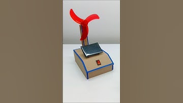 Solar Mini Fan For School Science Project || How To Make Solar Mini Fan At Home Easy Idea #shorts