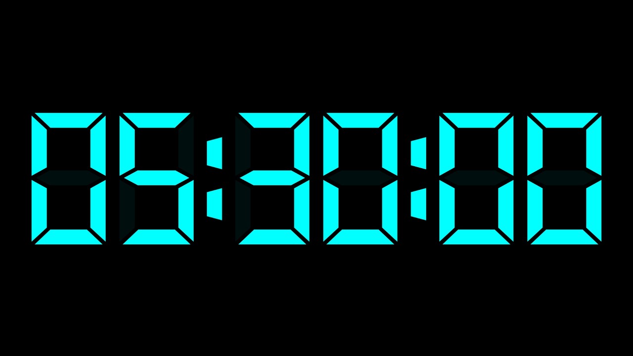 SILENT - 5 Hour and 30 Minute Countdown Timer with Chapters - LCD Bold ...