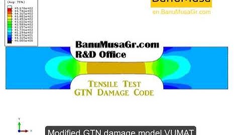 VUMAT Subroutine of Shear Modified GTN Damage Model