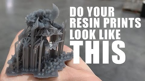 RESIN FAILS: What causes partial support fails and how to fix it.