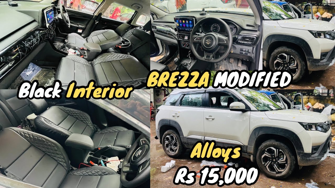Maruti Brezza Lxi Modification With Price Alloys Rs 15,000 Only 🔥 ...