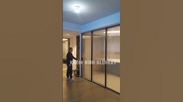 Cửa trượt cánh kính không ray dưới