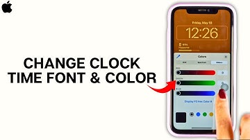 How to Change Clock Time Font & Color on iPhone Wallpaper?