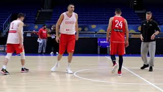 საქართველოს კალათბურთელთა ნაკრები ფინეთში პირველად ივარჯიშა 1 video