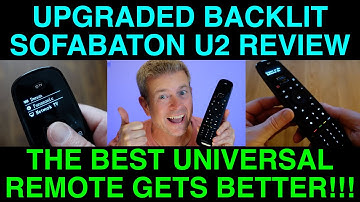 2025 Upgraded SOFABATON U2 Universal Backlit Remote Review Best Logitech Harmony Replacement