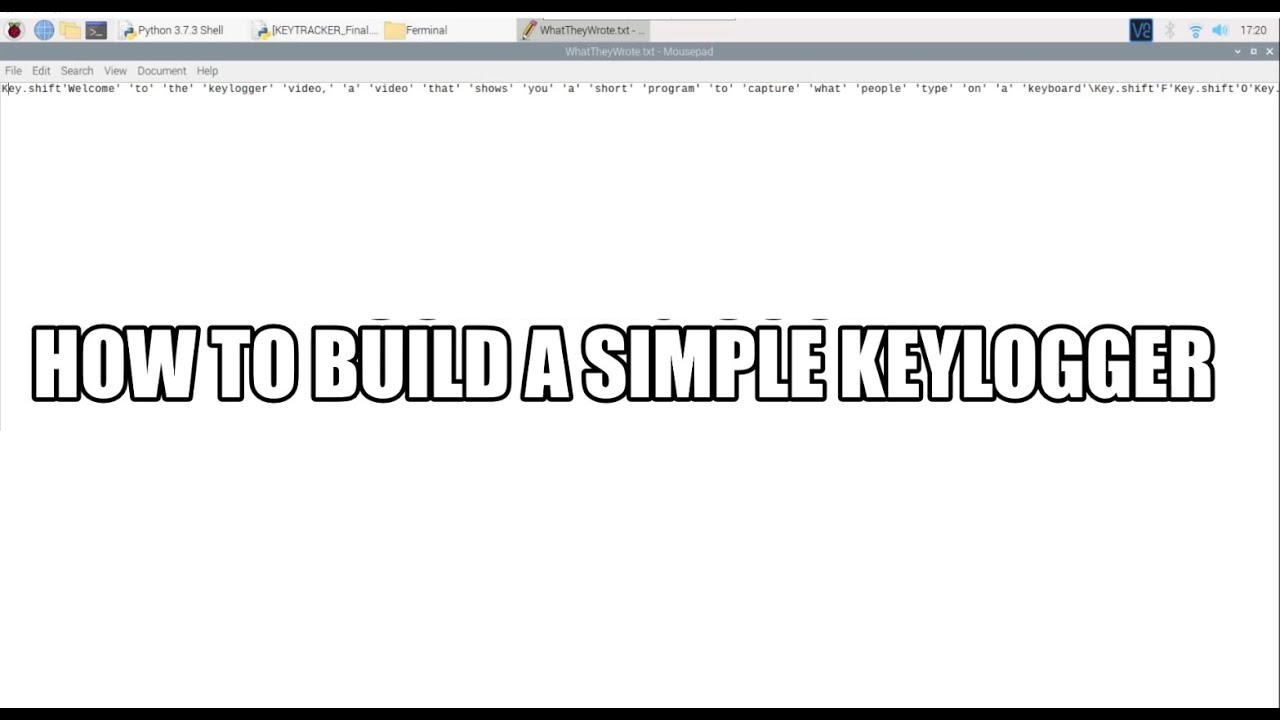 How to program a simple keylogger - YouTube